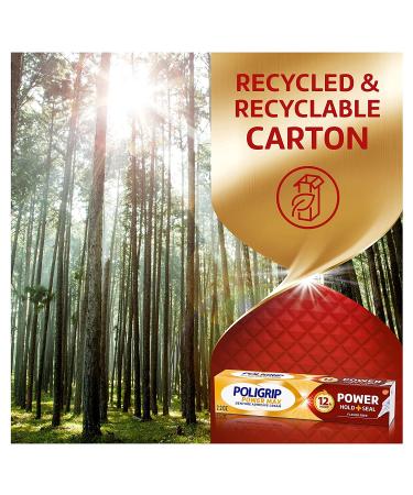 Poligrip Power Max Denture Adhesive Cream - 2.2 oz | Secure Hold & Food Seal | Flavor Free - Buy Online on GoSupps.com