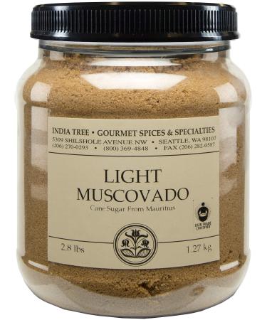 India Tree Light Muscovado Sugar, 2.8 lb (Pack of 2)