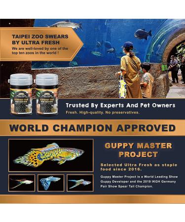 Ultra Fresh Baby Fish Food  50% Sword Prawns Shrimps  Slow Sinking  Substitute for Baby Brine Shrimp  for Fry's Health and Cleaner Water  New Born Fish Micron Shrimp Patties 0.7oz - Buy Online on GoSupps.com