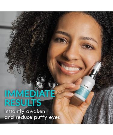 Wake Skincare Eye Gel - Hydrating Serum for Dark Circles, Puffy Eyes & Bags - 30ml Anti-Ageing Cream - Buy Online on GoSupps.com