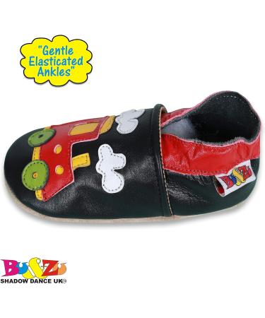 SHADOW DANCE UK Baby Shoes - Soft Sole Toddler Shoes for Boys and Girls | Leather Infant Winter Booties | Chuchutrain Design | Size 19 (12-18 Months) - Buy Online on GoSupps.com