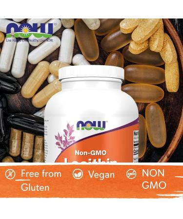 Now Foods Lecithin Granules 454g - Vegan, Gluten-Free, Vegetarian, Non-GMO - Buy Online on GoSupps.com