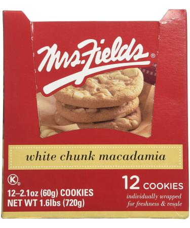Mrs. Fields Jumbo White Chunk Macadamia Cookies - Pack of 12 | Individually Wrapped - Buy Online on GoSupps.com