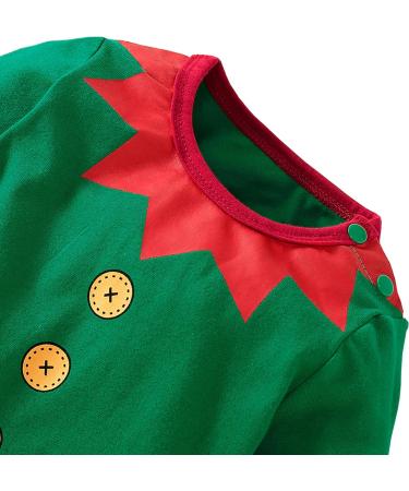 LIKPOJA Newborn Baby First Christmas Elf Outfit - Santa Costume with Elf Hat for Baby Boys & Girls 9-12 Months - Buy Online on GoSupps.com