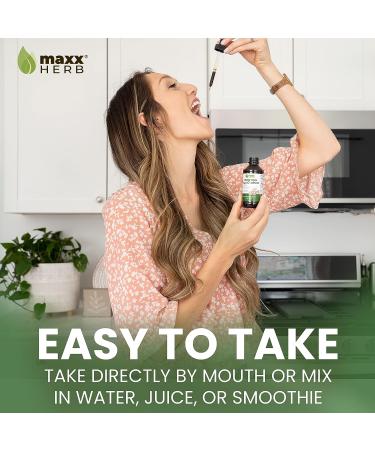 Maxx Herb Pau D'Arco Tincture - Max Strength Extract for Immune Support - 4oz Bottle (60 Servings) - Buy Online on GoSupps.com