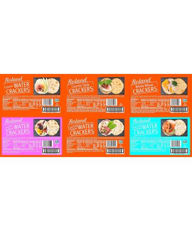 Roland Foods Classic Water Crackers - Non GMO, USA Sourced - 4.4 oz (Pack of 12) - Buy Online on GoSupps.com
