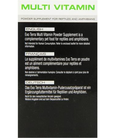 Exo Terra Multivitamin Powder Supplement for Reptiles - 70g | Essential Food Supplement for Optimal Reptile Health - Buy Online on GoSupps.com