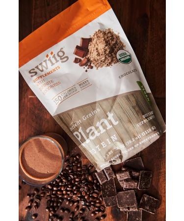 Buy swiig Organic Ancient Grains Plant Protein (2.7 lb Chocolate) Natural Superfood for Health and Fitness | International Shipping Available - Buy Online on GoSupps.com