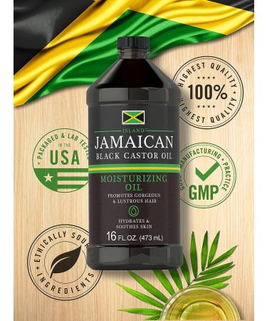Jamaican Black Castor Oil 16oz - Nourish Hair, Skin, and Nails - All Natural Hypoallergenic Conditioner - Buy Online on GoSupps.com