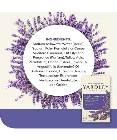 Yardley English Lavender Bar Soap 4.25oz (Pack of 2) - Gentle Cleansing & Soothing Aroma - Buy Online on GoSupps.com