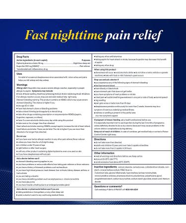 Buy Advil PM Pain Reliever & Nighttime Sleep Aid - 40 Coated Caplets - Fast International Shipping - Buy Online on GoSupps.com