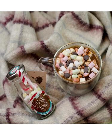 DIY Hot Chocolate Kit - Sweet Drinking Chocolate with Marshmallows & Candy Rod | 45g Chocolate Drops - Buy Online on GoSupps.com