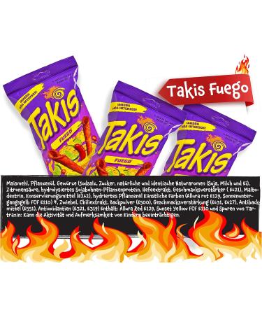 Buy Takis Fuego Chips Box - 3 Pack (70g Each) | Hot & Spicy Chips Bulk Pack - International Shipping Available - Buy Online on GoSupps.com