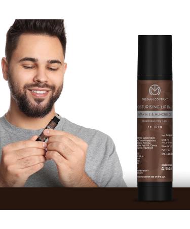 Buy The Man Company Nourishing Lip Balm | Moisturizes with Vitamin E Almond & Olive Oil | Soft Supple Lips - 4gm - International Shipping Available - Buy Online on GoSupps.com
