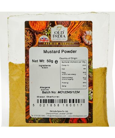 Old India Mustard Powder 50g - Classic 50g (Pack of 1) - Buy Online on GoSupps.com