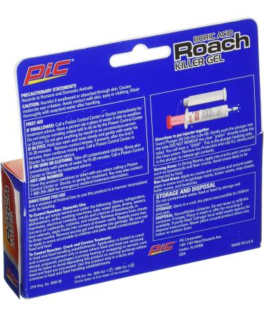 Pic GEL1 Roach Control Gel Syringe - 1-Ounce | Effective Roach Killer - Buy Online on GoSupps.com