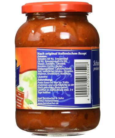 Bernbacher Pasta Sauce Napoletana - Pack of 4 (4 x 0.4 kg) | Authentic Italian Flavor International Shipping Available - Buy Online on GoSupps.com