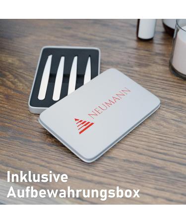 NEUMANN Tweezers Set (Stainless Steel) for Removing Eyebrows and Hair - Oblique Tweezers Pointed Tweezers & More - Includes Storage Box Red Red Stainless Steel - Buy Online on GoSupps.com