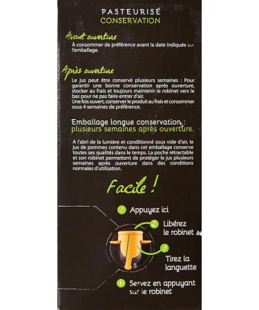 C ur de Pom Pure Natural Multivarietal Apple Juice 3 L - Pack of 2 - Buy Online on GoSupps.com