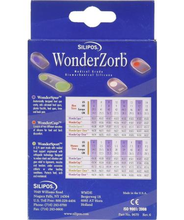 Silipos Wonder-Spur Soft Silicone Heel Cup - Medium | Pain Relief for Heel Spurs - Buy Online on GoSupps.com