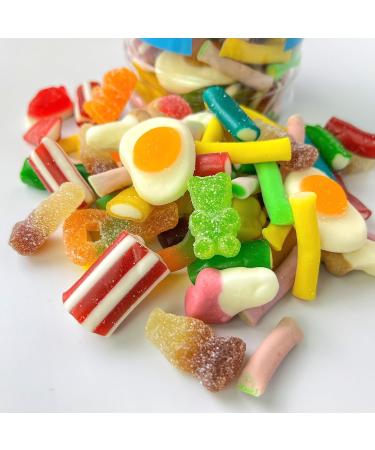 Happy Birthday Pick n Mix Sweet Jar Classic Retro Pick and Mix Jar 24cm x 9cm 650g Sweet Treat Gifting Co. - Buy Online on GoSupps.com