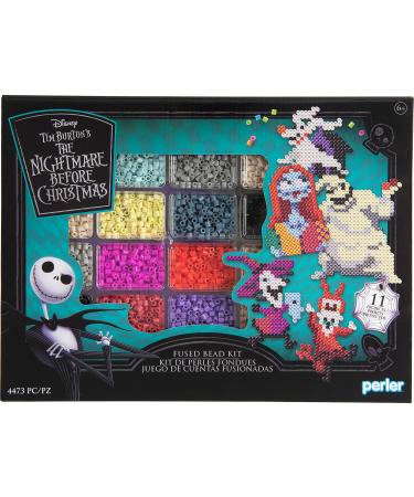 Perler Tim Burton's The Nightmare Before Christmas Deluxe Box Fused Bead Kit for Kids and Adult, Pattern Sizes Vary, Multicolor 4474 Piece 4474 Pieces