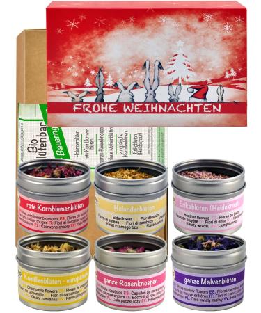 Organic gift set with 6 different organic flowers | Small cottage garden | direct&friendly cottage garden Christmas