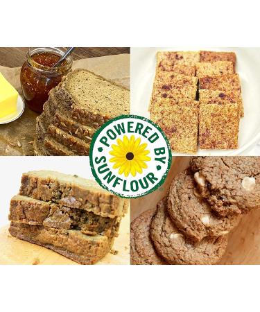 SunFlour Sunflower Seed Flour for Baking - Low Carb, Gluten and Grain Free, Nut Free - Keto, Paleo, Vegan, Diabetic Friendly - 3 Net Carbs, Natural Plant Protein - 12oz - Buy Online on GoSupps.com
