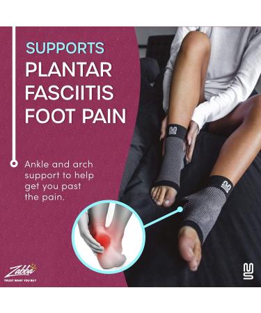 Modetro Socks - Ankle Compression Socks for Support & Discomfort Relief | Dotted Black - Large | International Shipping Available - Buy Online on GoSupps.com