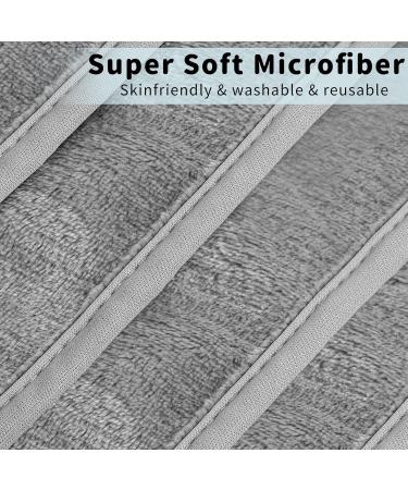 5 Pack Microfiber Makeup Remover Pads - Washable & Reusable Face Cloths (40x20cm) - Gray Sleeping Pads - Buy Online on GoSupps.com