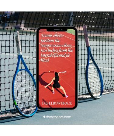 Elbow Brace for Tendonitis & Tennis Elbow Relief | Unisex Elbow Sleeve & Pads for Optimal Support - Buy Online on GoSupps.com