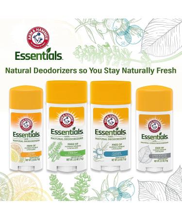 ARM & HAMMER Essentials Unscented Deodorant | Natural Deodorizers | Aluminum, Parabens & Phthalates Free | 2.5 Oz - Buy Online on GoSupps.com