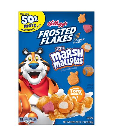 Kellogg's Frosted Flakes Breakfast Cereal  12oz Box (1 Box)  Original with Marshmallows 7 Vitamins and Minerals - Buy Online on GoSupps.com