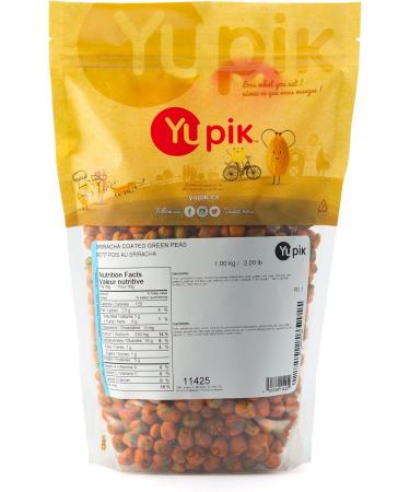 Yupik Sriracha Coated Green Peas Crunchy Roasted Spicy 1Kg 1 kg (Pack of 1) - Buy Online on GoSupps.com
