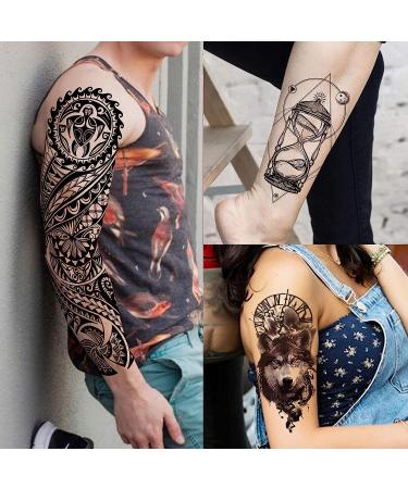 VANTATY 20 Sheets Extra Large Full Arm Temporary Tattoos - Tiger, Snake, Leopard, Lion King Sleeve for Men, Women, and Kids - Waterproof Fake Tattoo Stickers for Warrior Theme - Buy Online on GoSupps.com