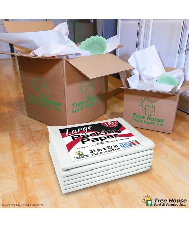 Packing Paper LARGE Sheets for Moving & Shipping  180 Sheets of Newsprint  31"x22"  Made in the USA - Buy Online on GoSupps.com