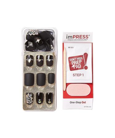 KISS imPRESS Couture Collection Manicure Kit - Lavish | 30 Fake Nails with Super-Hold Adhesive - Buy Online on GoSupps.com