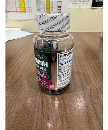 America Medic & Science NMNH Revive Dual NAD+ Precursor Supplement for Longevity Healthy Aging Energy Metabolic Function Skin & Cellular Health 60 Capsules for Daily Vitality - Buy Online on GoSupps.com