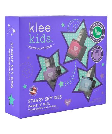 Klee Kids Peelable Nail Polish Gift Set - Starry Sky Kiss | Odor-Free, Non-Toxic, Made in USA - Buy Online on GoSupps.com