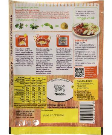 Maggi So Juicy Mixed Herbs Chicken Seasoning 30g - Flavorful and Easy Seasoning Mix - Buy Online on GoSupps.com