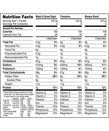 Quaker Instant Oatmeal Fiber & Protein Variety Pack - 32 Individual Packets - Buy Online on GoSupps.com