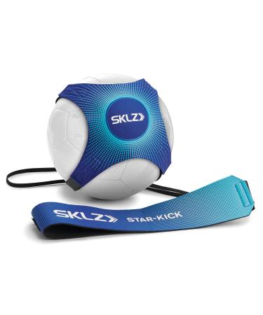 SKLZ Star-Kick Hands-Free Adjustable Solo Soccer Trainer - Fits Ball Sizes 3, 4, and 5 Cobalt