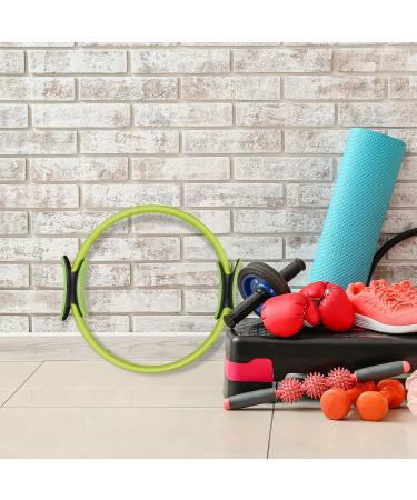 Bluefinity Pilates Ring - Green Resistance Fitness Ring 37cm with Exercises & Padded Double Handles - Ideal for Yoga & Strength Training - Buy Online on GoSupps.com