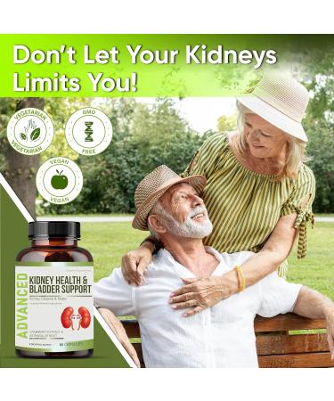 Buy Kidney Cleanse Detox & Repair Supplement | Bladder Support with Chanca Piedra Cranberry & Juniper Berries - 60 Day Supply - Buy Online on GoSupps.com