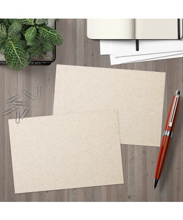 321Done Rustic 4x6 Blank Cards (Set of 50) - Thick Heavy Cardstock - Perfect for Invites, Greetings, Notes, Thank You - Kraft for Writing, Stamping, Printing, Art - Made in USA - Buy Online on GoSupps.com