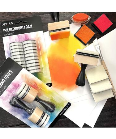Pixiss Mini Ink Blending Tools 2 Pack with 24 Foam Pads - Stick Blending Tools for Distressing and More - Buy Online on GoSupps.com