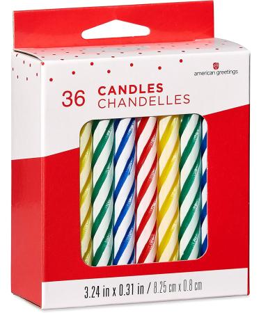 American Greetings Large Multicolored Spiral Birthday Candles - 36 Count - Buy Online on GoSupps.com