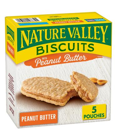 Nature Valley Biscuit Sandwiches, Peanut Butter, 1.35 oz, 5 ct
