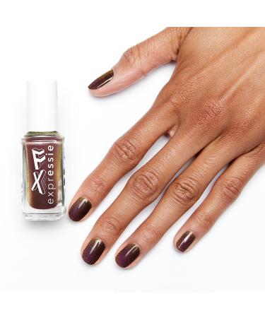 essie expressie Nail Polish Oil Slick FX Top Coat - Teal to Copper Chrome Glitter - 0.33 fl oz - Buy Online on GoSupps.com