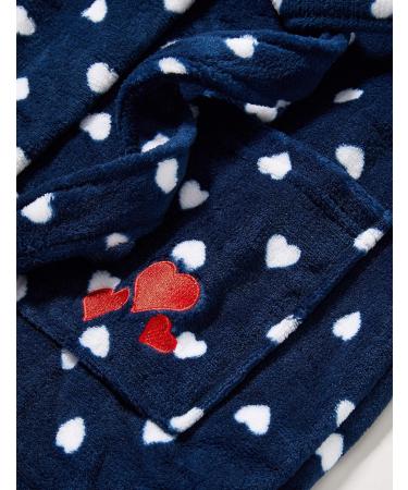 Playshoes Unisex Children's Fleece Bathrobe Dressing Gown 134-140 | Cozy Hearts Design | International Shipping - Buy Online on GoSupps.com